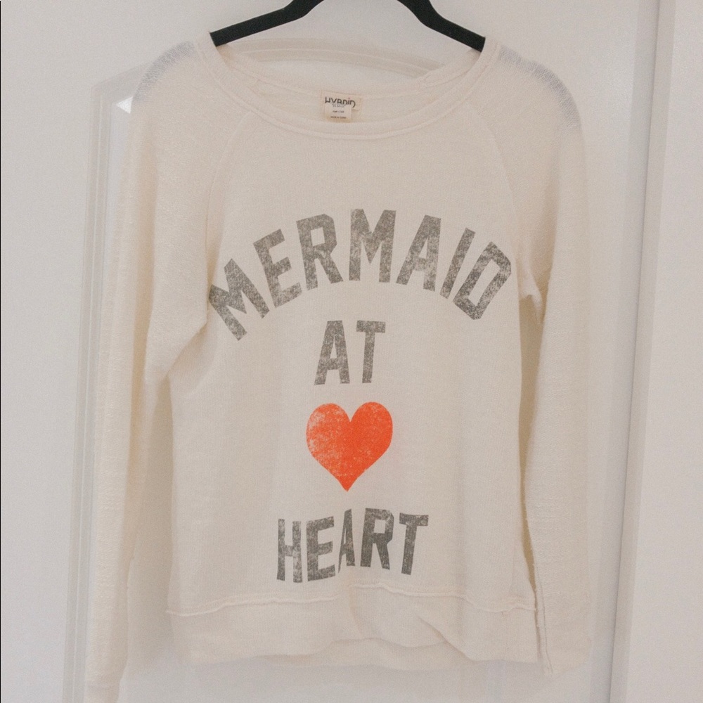 Mermaid at heart cream sweater